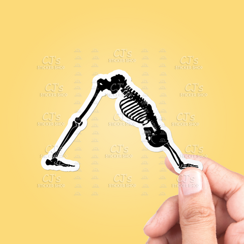 Skeleton Silhouette #3 Sticker