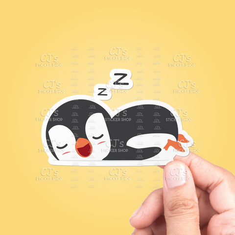 Sleeping Penguin Sticker