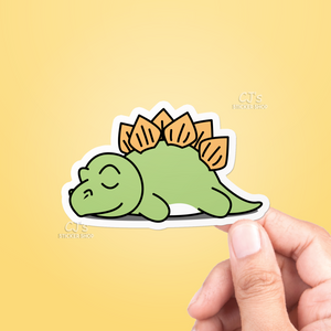 Sleeping Stegosaurus Sticker