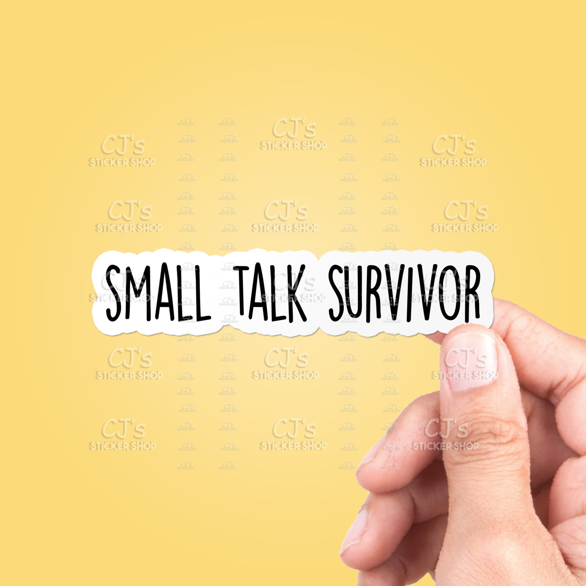 Small Talk Survivor Sticker
