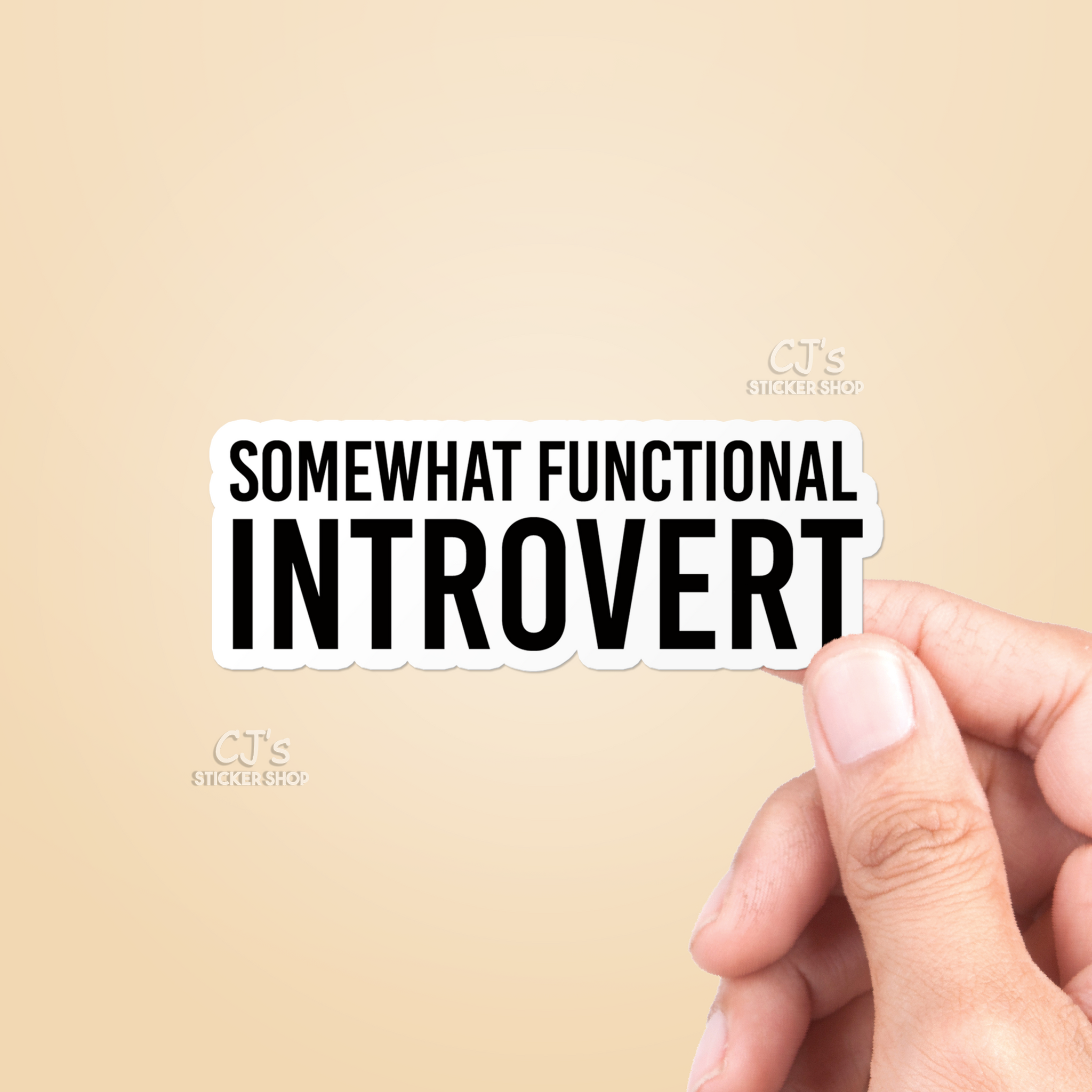 Somewhat Functional Introvert Sticker