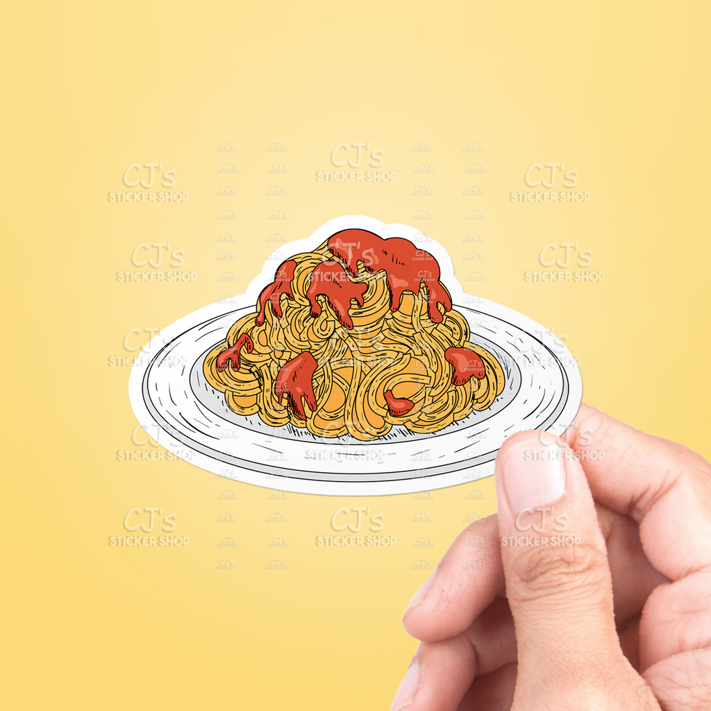 Spagh Sticker Spaghetti Sticker – CJ's Sticker Shop