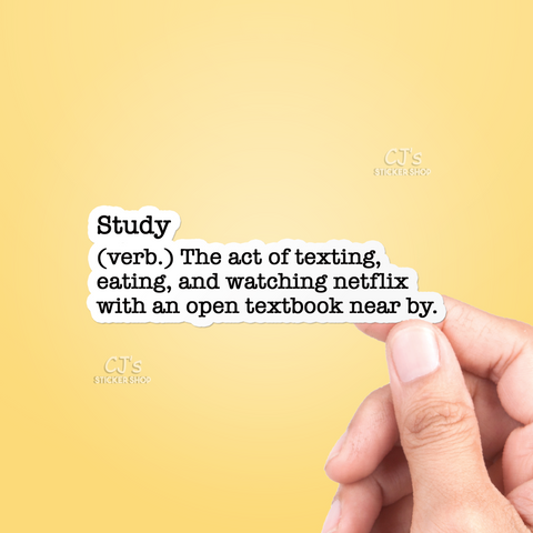 Study Definition Sticker