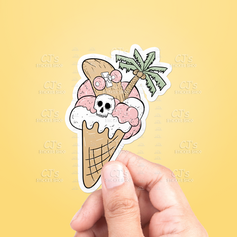 Summer Ice Cream Sticker