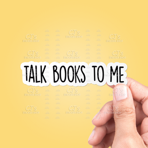 Talk Books To Me Sticker
