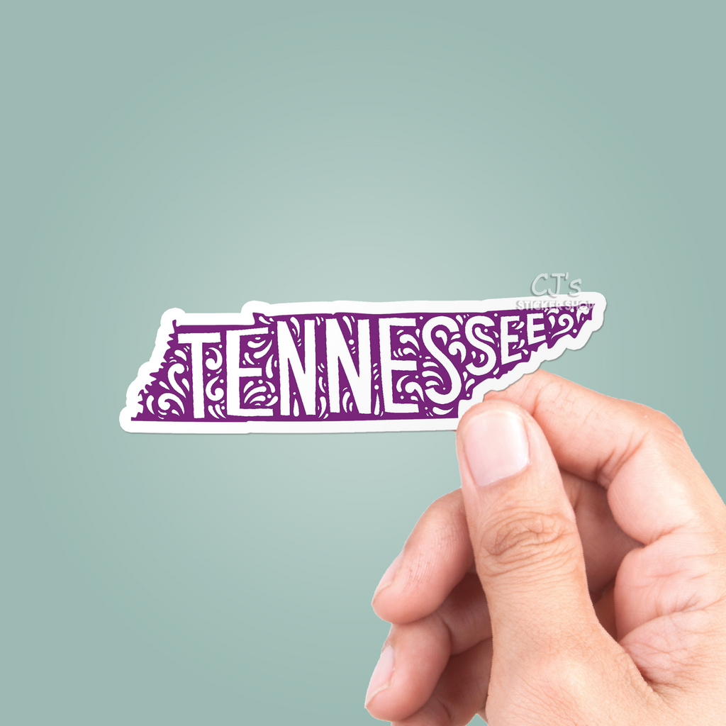 Tennessee State Sticker – CJ's Sticker Shop
