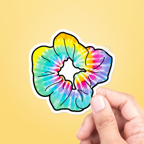 Tie Dye Scrunchie Sticker