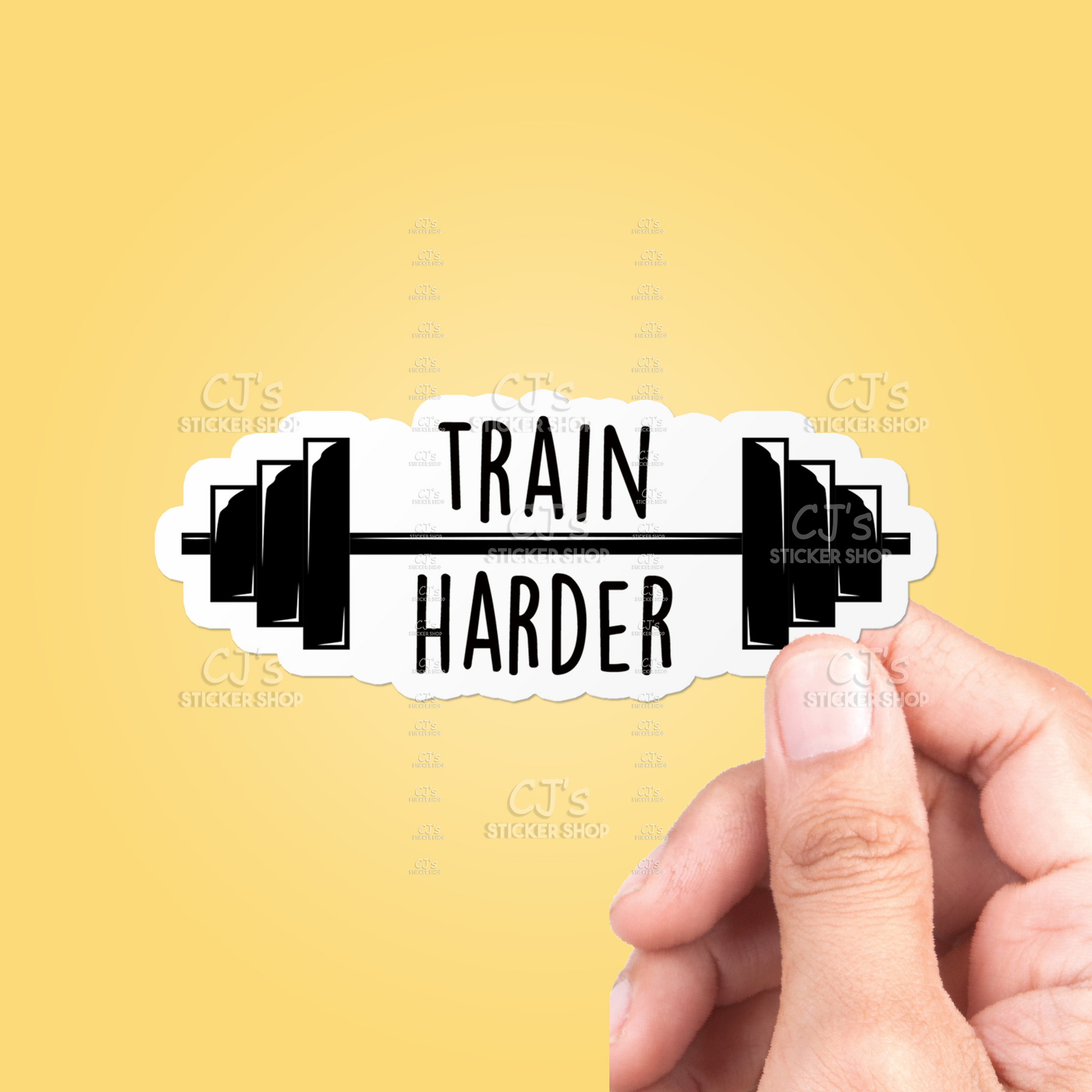 Train Harder Sticker