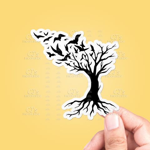 Tree With Birds Sticker