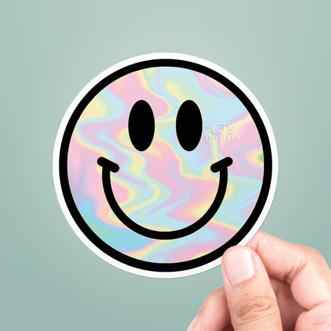 Trippy Smiley Sticker