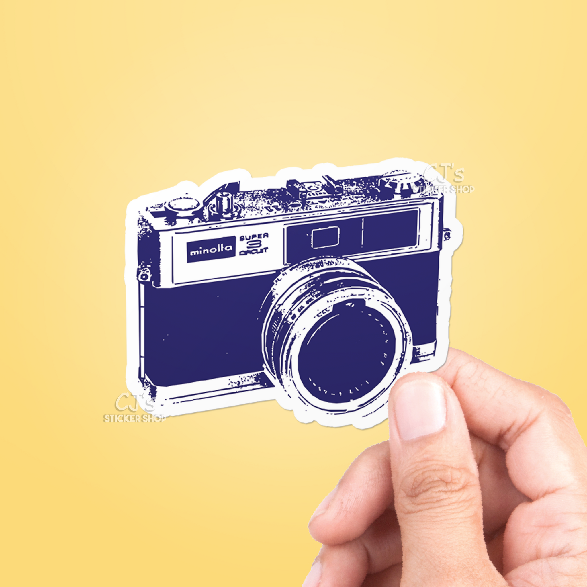 Retro Camera Detailed Sticker Vintage Camera Sticker – CJ's Sticker Shop