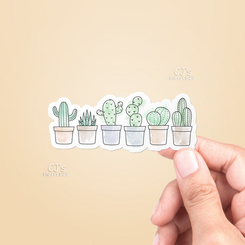 Watercolor Cactus Sticker