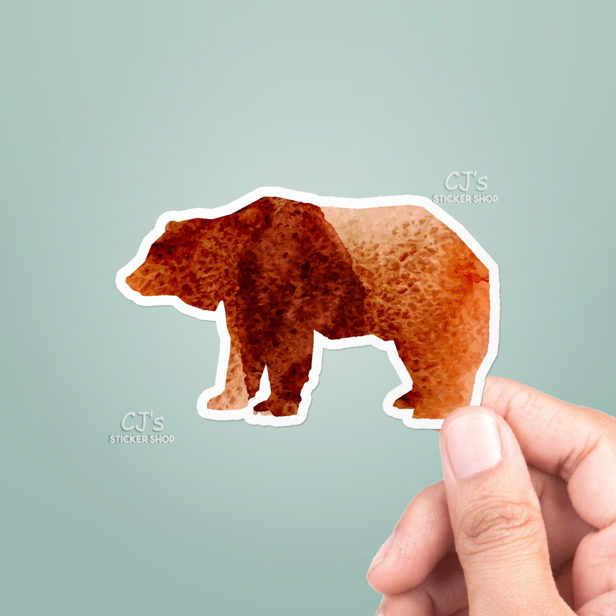 Watercolor Bear Sticker