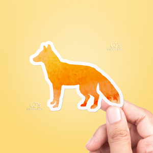 Watercolor Fox Sticker