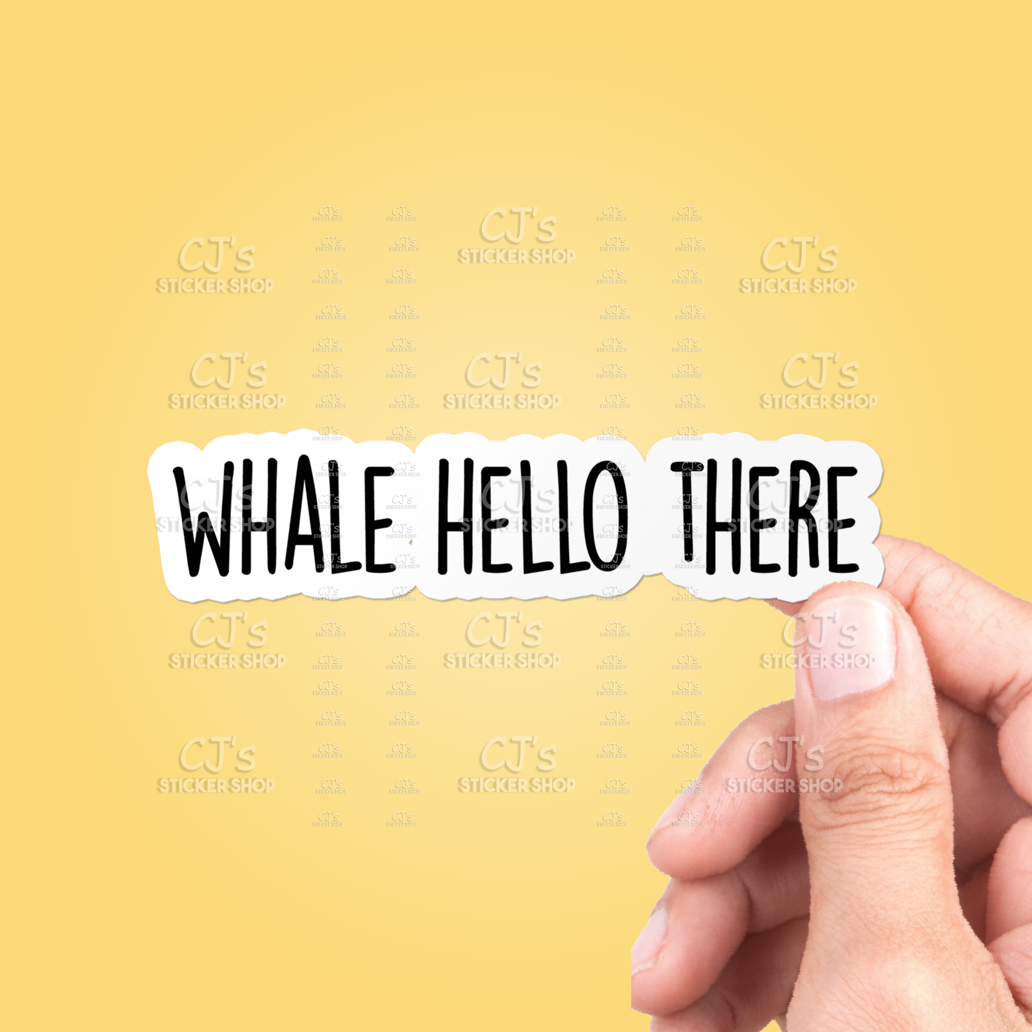 Whale Hello There Sticker