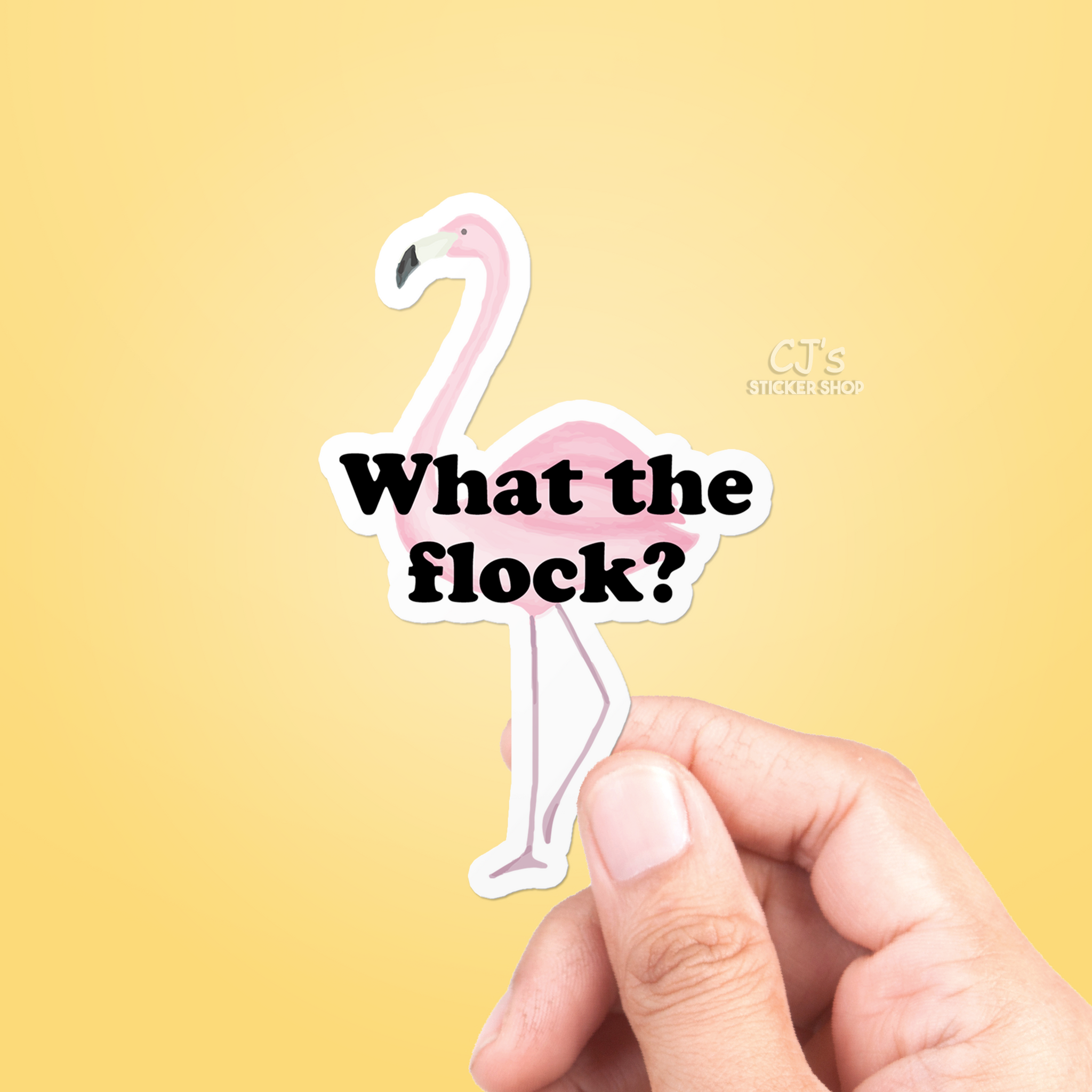 What The Flock Sticker – CJ's Sticker Shop