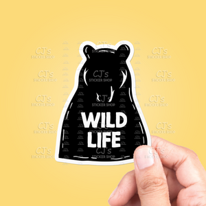 Wild Life Bear Sticker
