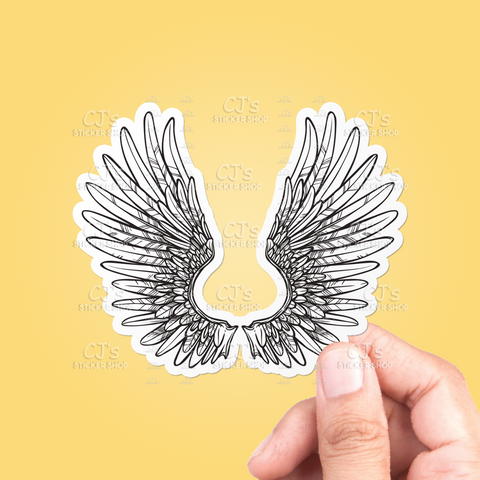 Wings Drawing #2 Sticker