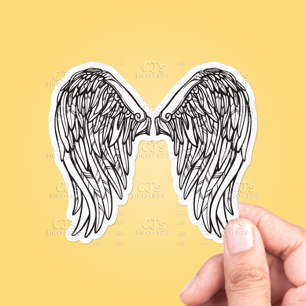 Wings Drawing #3 Sticker