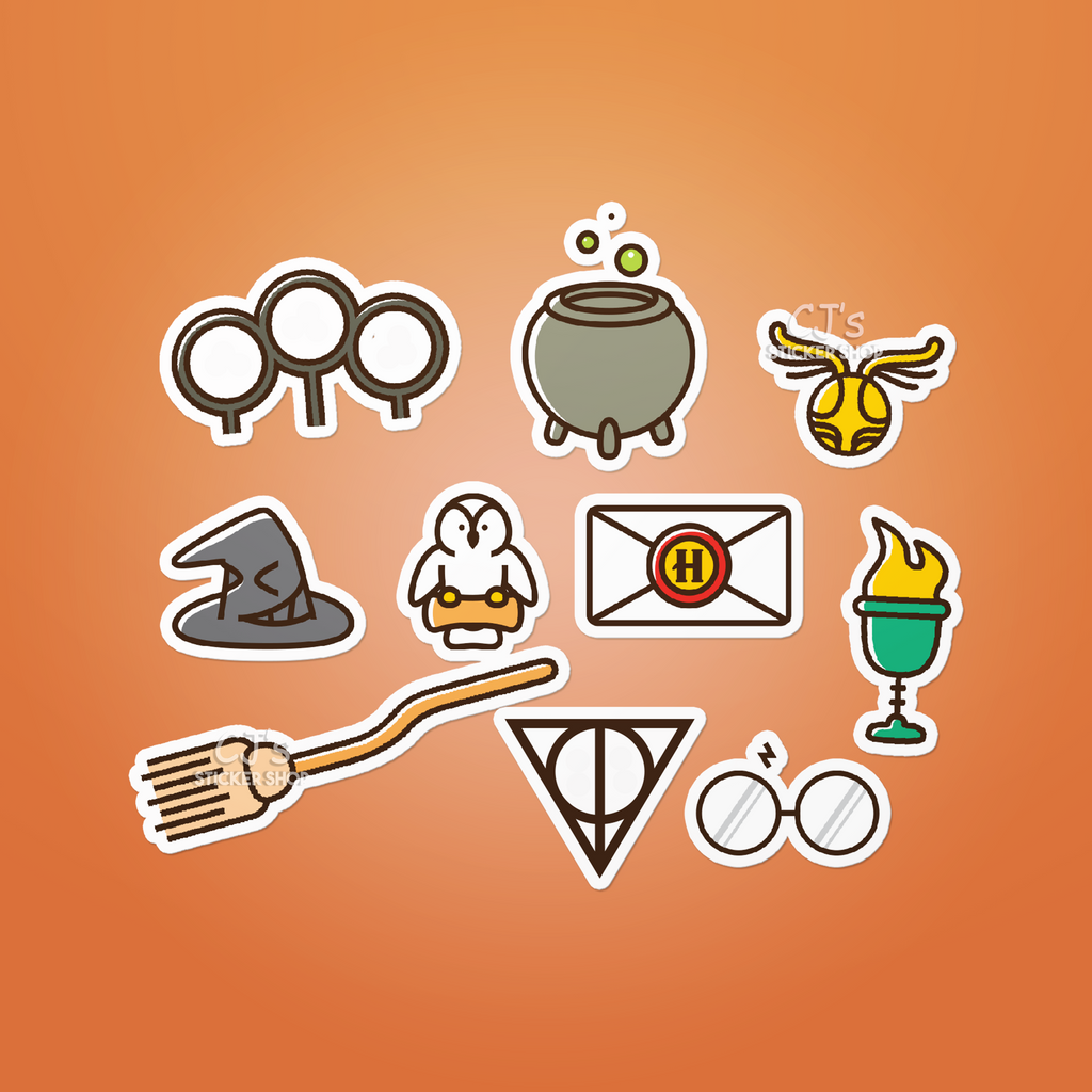 Wizard Rocket Sticker Wizard Sticker Pack – CJ's Sticker Shop