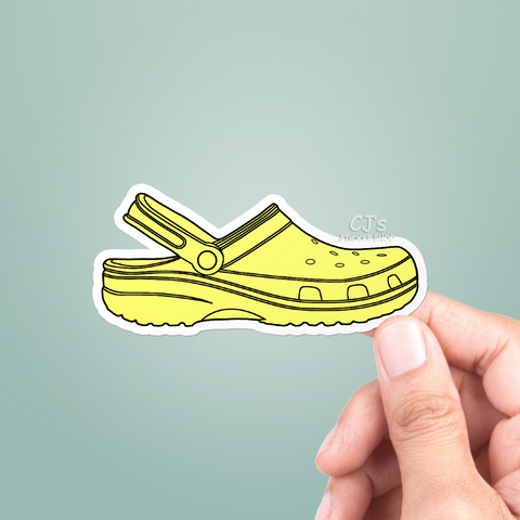 Yellow Croc Sticker