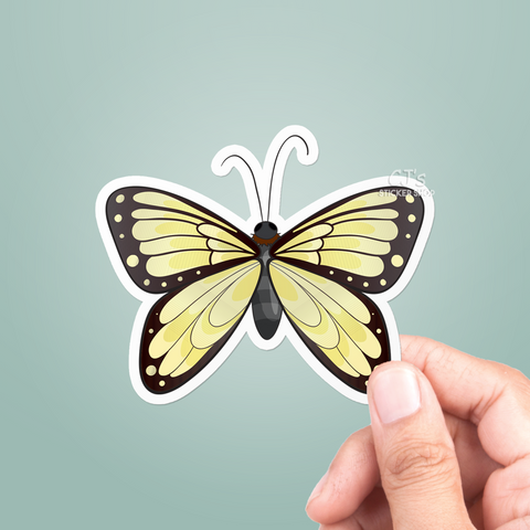 Yellow Butterfly Sticker