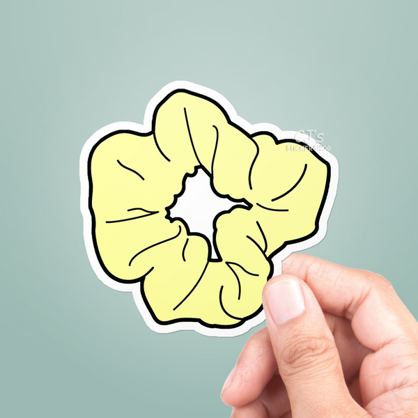 Yellow Scrunchie Sticker