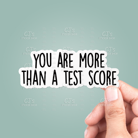 You Are More Than A Test Score Sticker